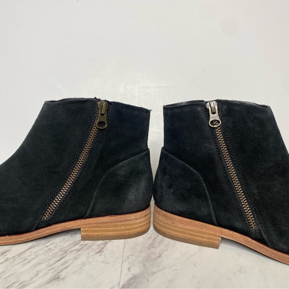 Kork Ease Riley Black Distressed Suede Bootie 7M - Picture 8 of 14